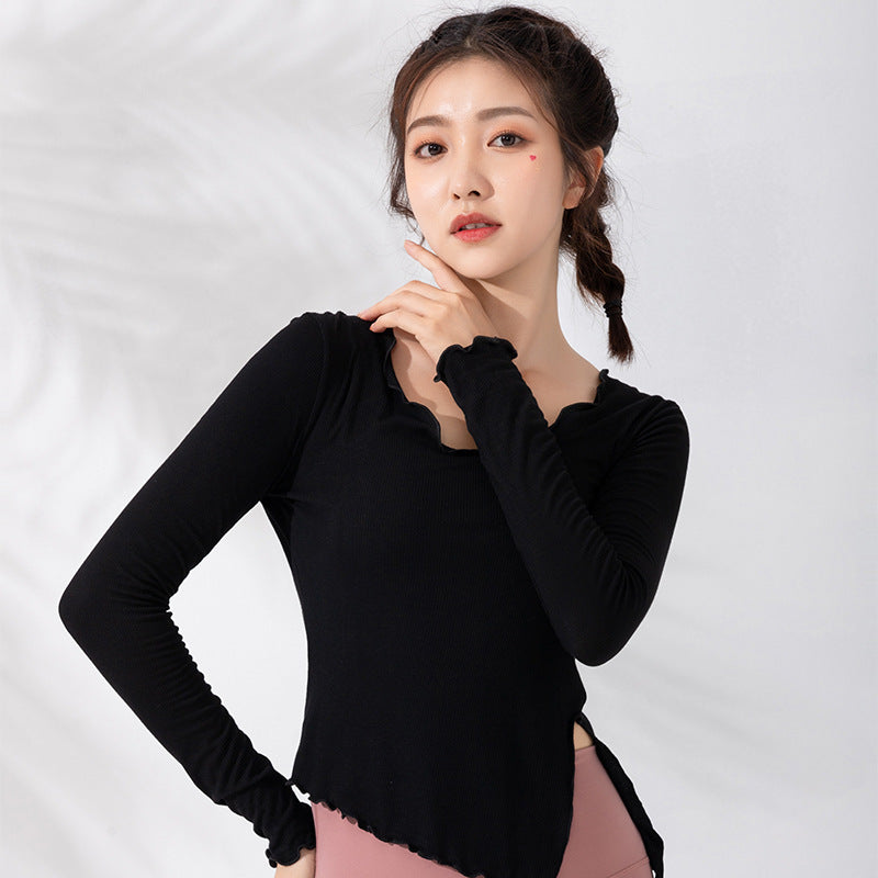 Yoga Clothes Women Long Sleeved Tight Autumn Winter Workout Clothes Running Bottoming Shirt Top Sports Long Sleeved T Shirt