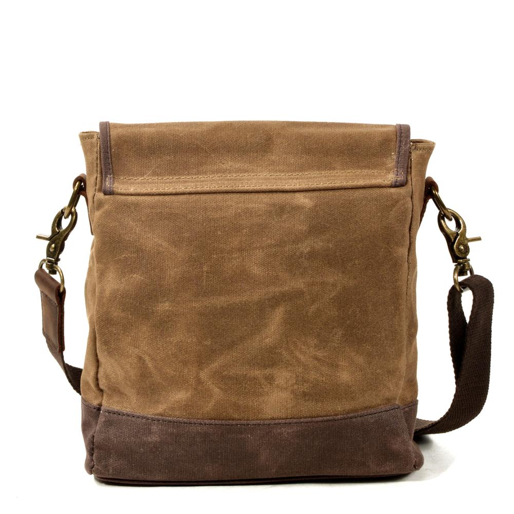 Olive Green Waxed Canvas Everyday Purse Sling Shoulder Bag