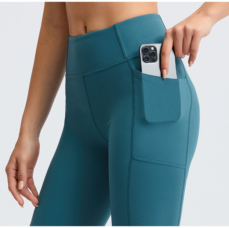 Soft Align Women's Fitness Biker Shorts Attached Phone Pocket