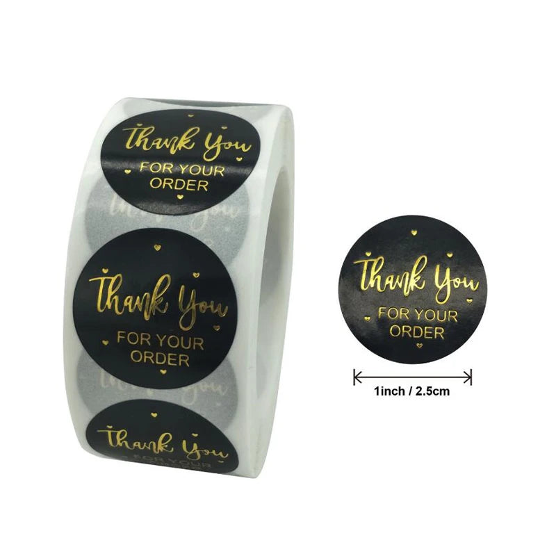 Customized Printed Waterproof Circle Stickers Rose Gold Foil Round Adhesive Stickers Label for Weddings