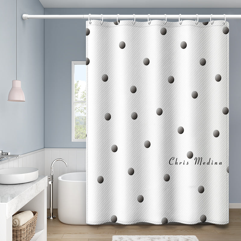 High Quality Heavy Duty Luxury Soft Thick Fabric Waffle Weave Bathroom Shower Curtains With Hooks