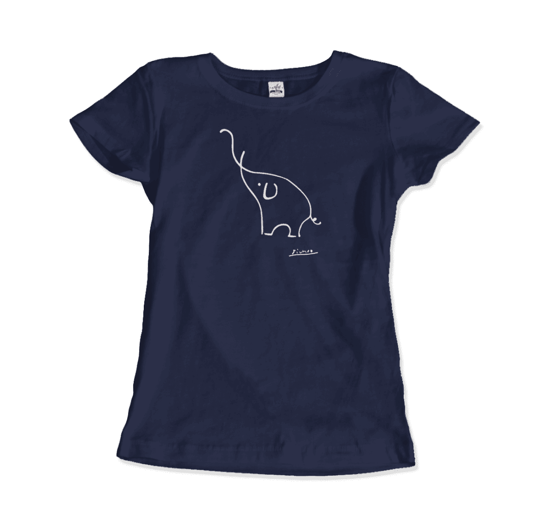 Pablo Picasso Elephant Sketch Artwork T-Shirt