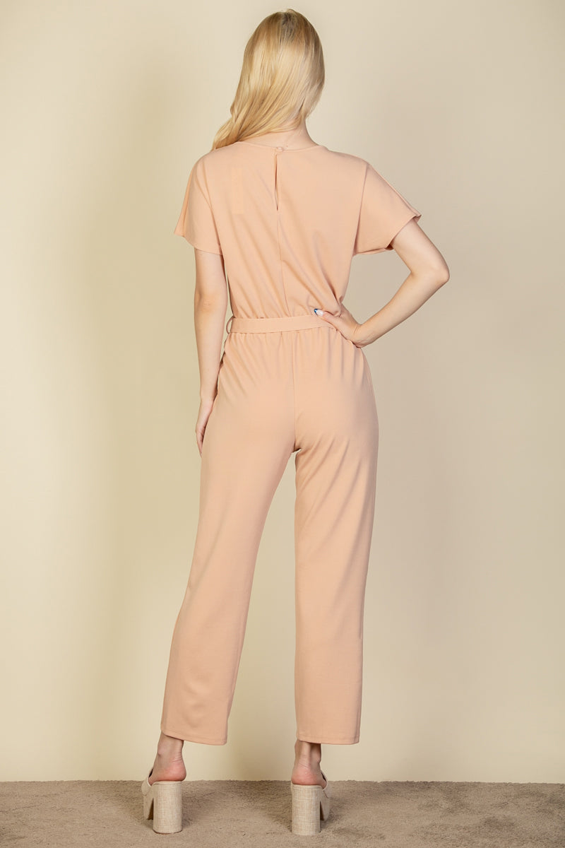Tie Waist Relaxed Jumpsuit (CAPELLA)